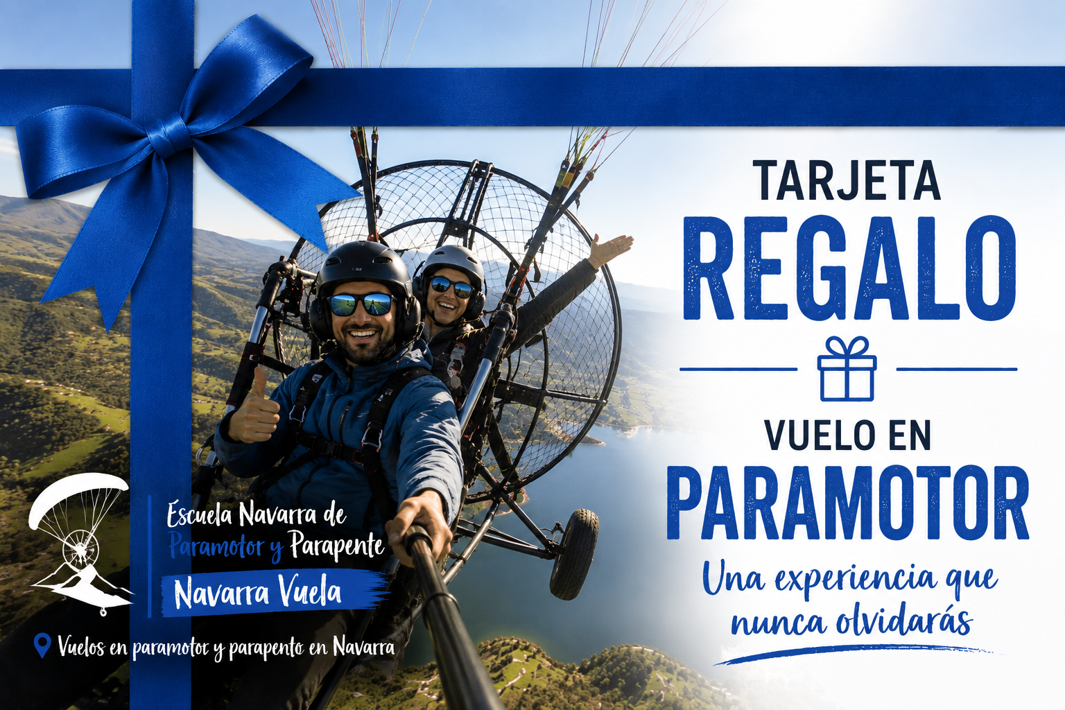 Tarjeta Regalo Paramotor en Navarra